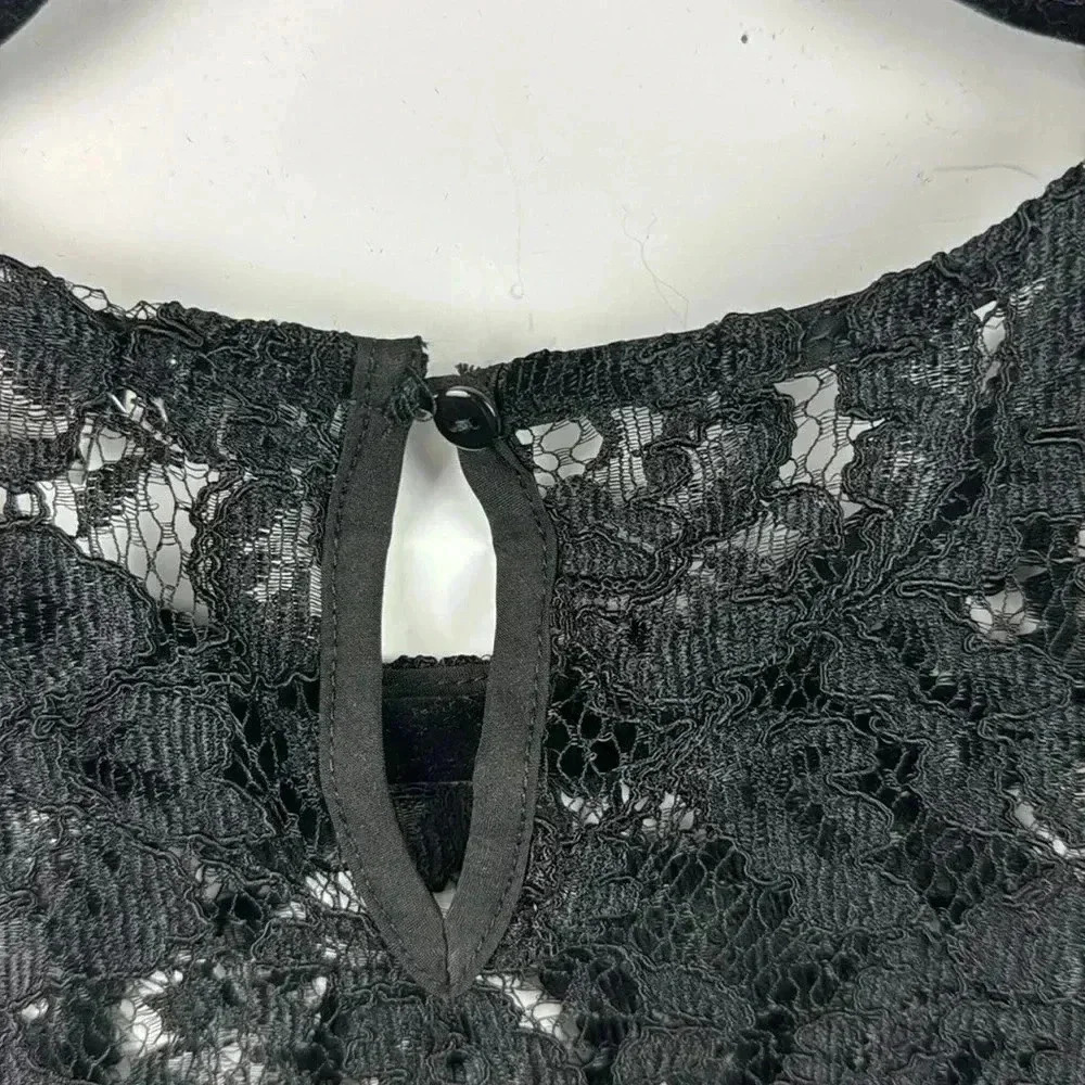 Jason Wu BLACK LACE 2 PIECE NWT LONG SLEEVE DINNER COCKTAIL WEDDING HOLIDAY - Picture 9 of 9